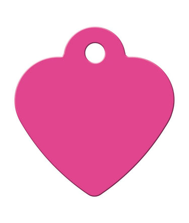 ID Tag Heart Small Pastel Pink - Small